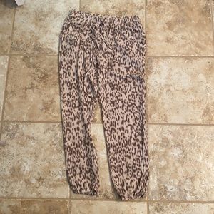 LUSH Animal Print Joggers NWOT